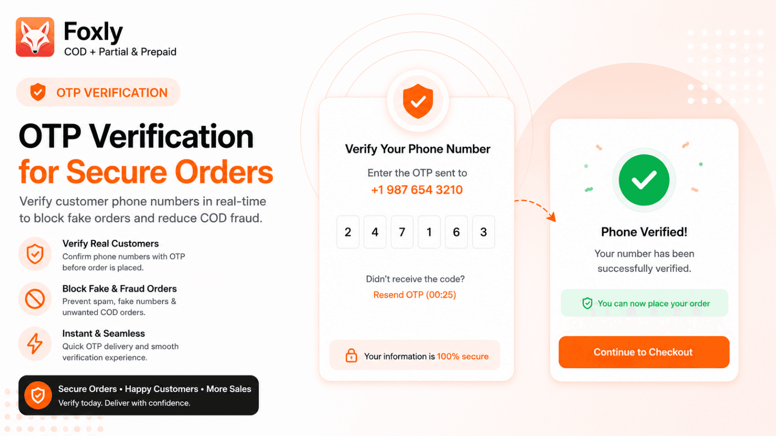 Foxly OTP verification flow