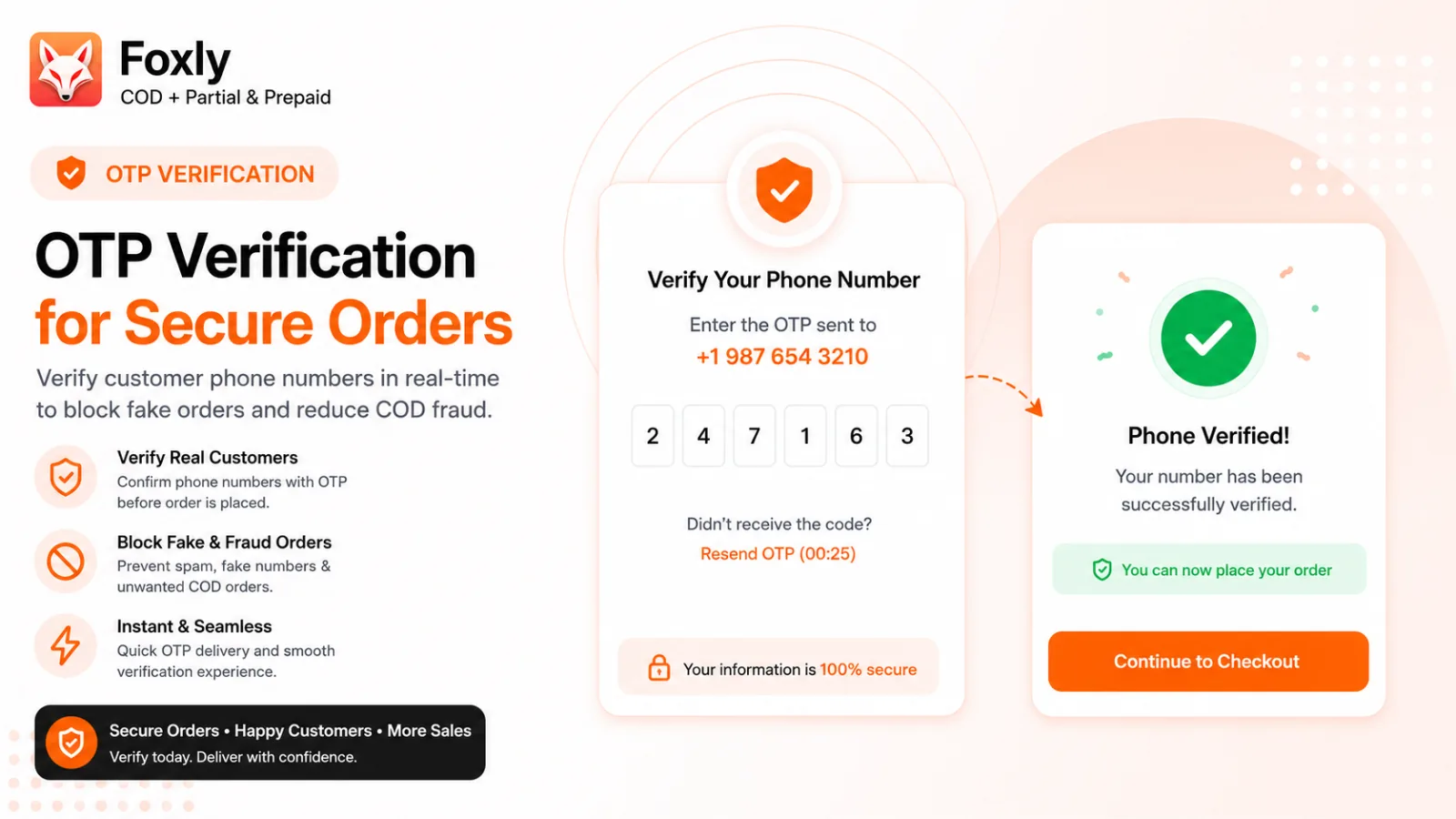Foxly OTP verification flow
